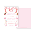 Load image into Gallery viewer, Pink Rodeo Birthday Invitation