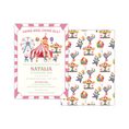 Load image into Gallery viewer, Pink Circus Birthday Invitation