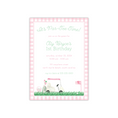Load image into Gallery viewer, Pink Golf Birthday Invitation