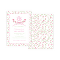 Load image into Gallery viewer, Floral Bow Monogram Birthday Invitation
