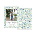 Load image into Gallery viewer, Blue Bow Holiday Card