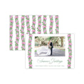 Load image into Gallery viewer, Pink Blue Column Holiday Card - Horizontal