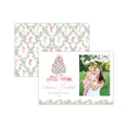 Load image into Gallery viewer, Pink Tree Presents Holiday Card - Vertical