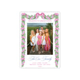 Load image into Gallery viewer, Pink Blue Garland Holiday Card