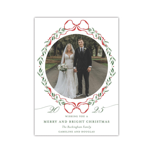 Yuletide Round Holiday Card
