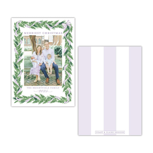 Night Before Purple Holiday Card