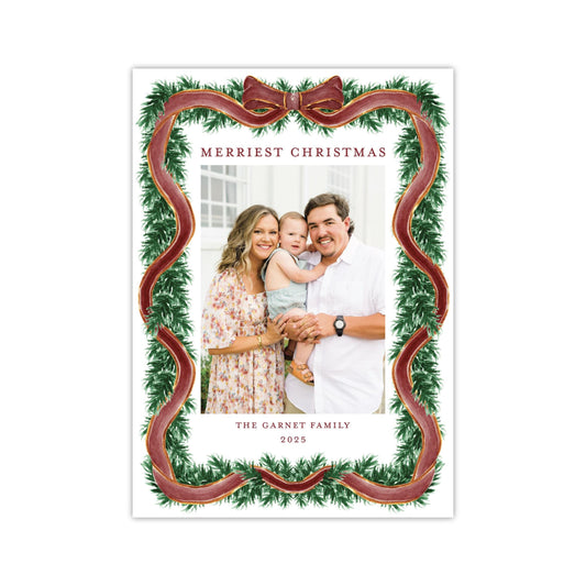 Clydesdale Bow Holiday Card