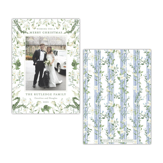 Carolina Floral Holiday Card