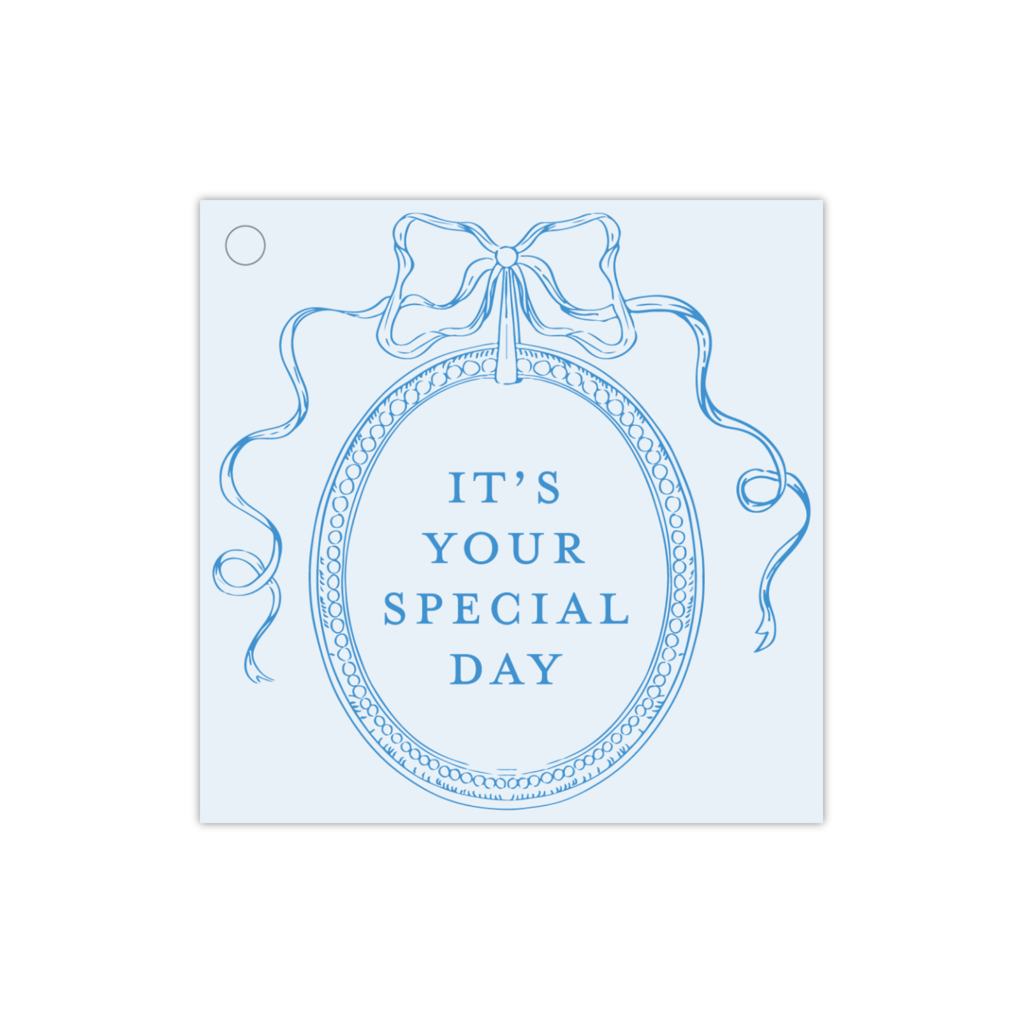 Special Day Blue Gift Tag