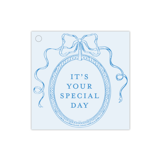 Special Day Blue Gift Tag