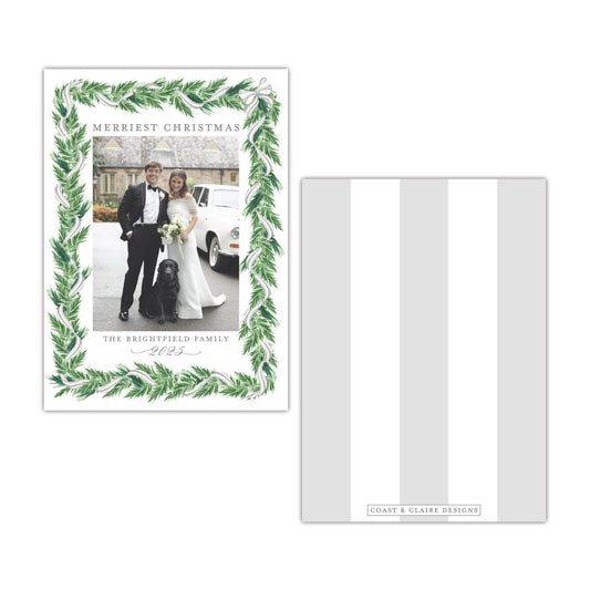 Night Before Gray Holiday Card