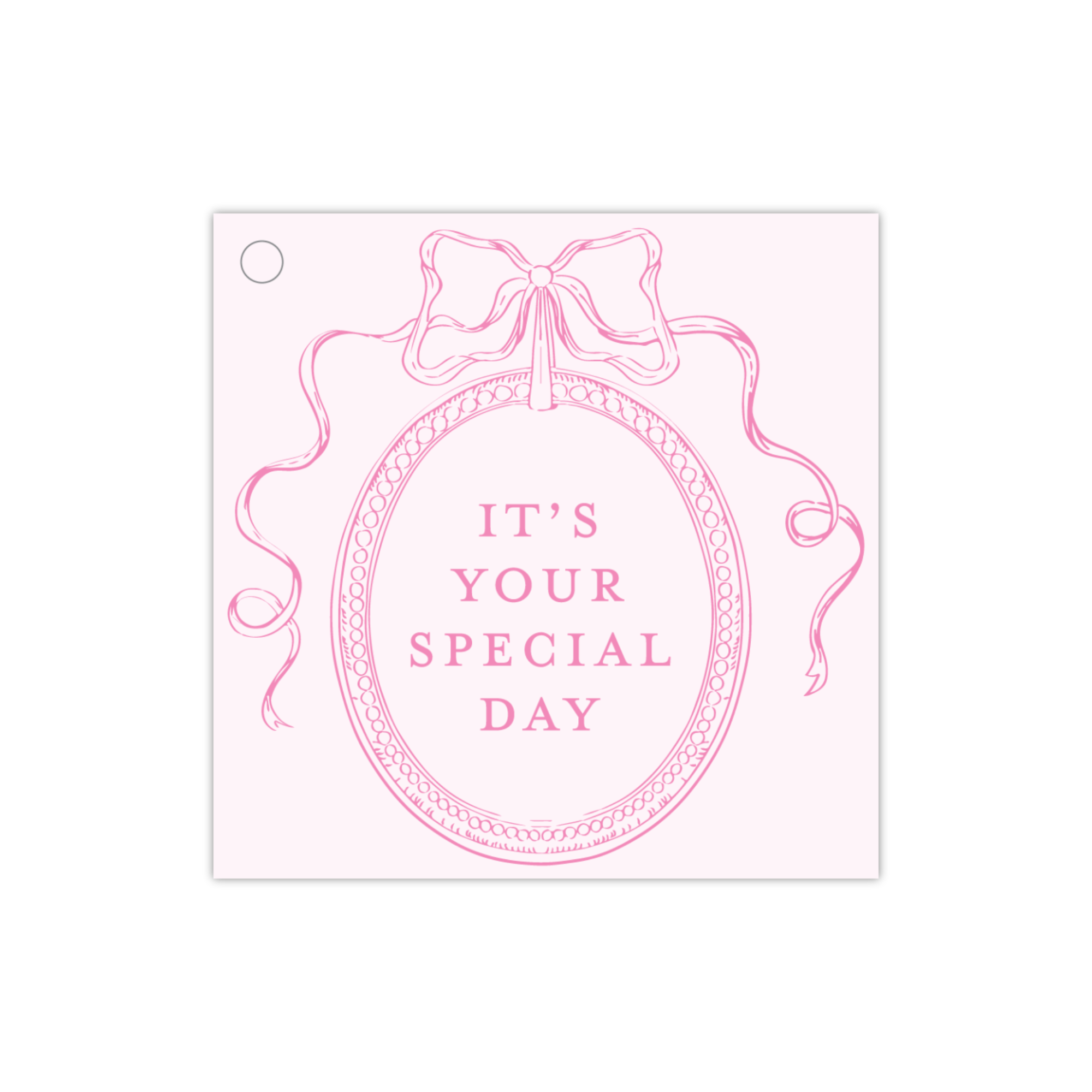 Special Day Pink Gift Tag