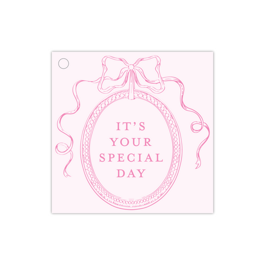 Special Day Pink Gift Tag