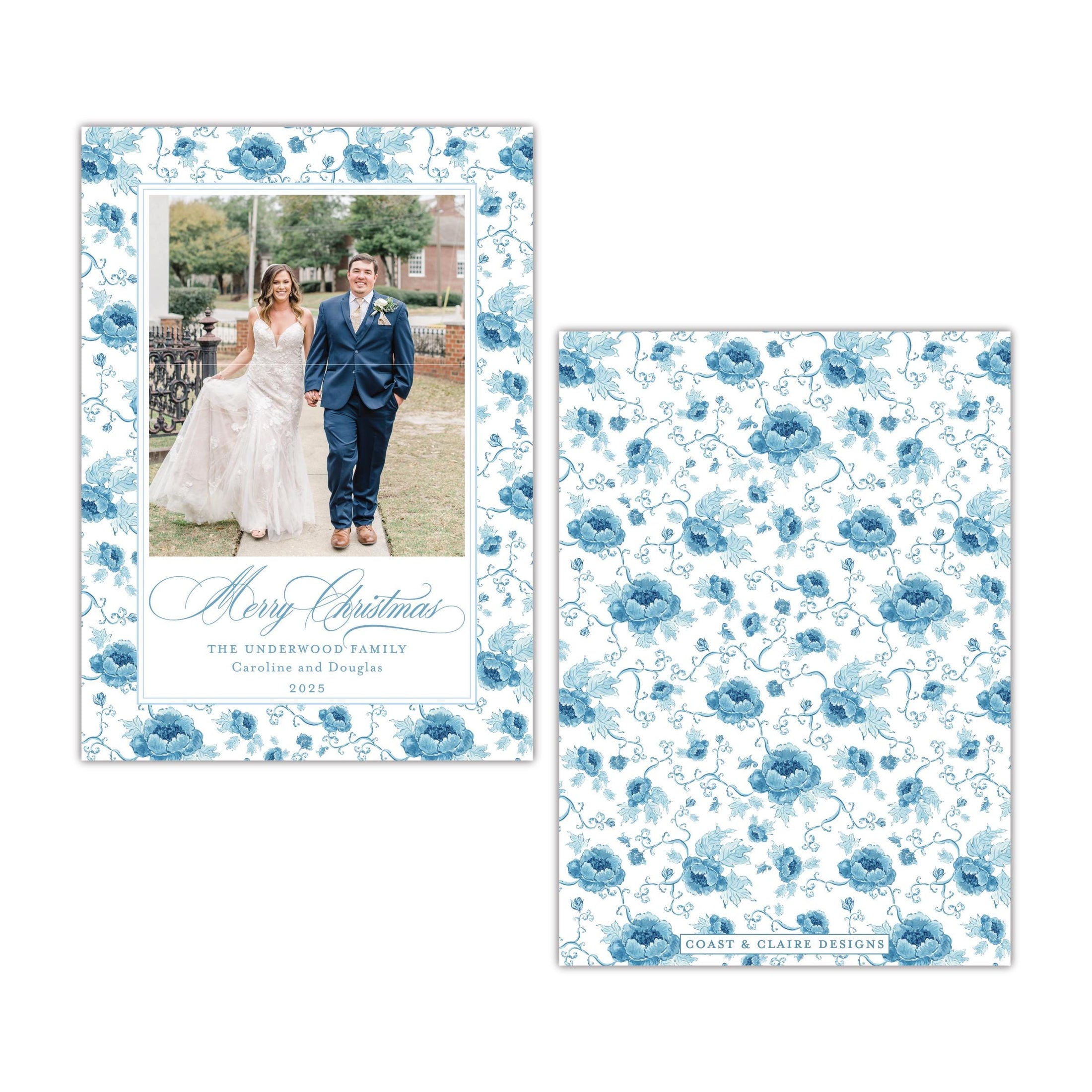 Chinoiserie Christmas Holiday Card