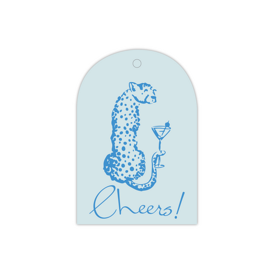 Party Animal Blue Gift Tag