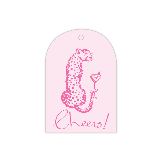 Party Animal Pink Gift Tag