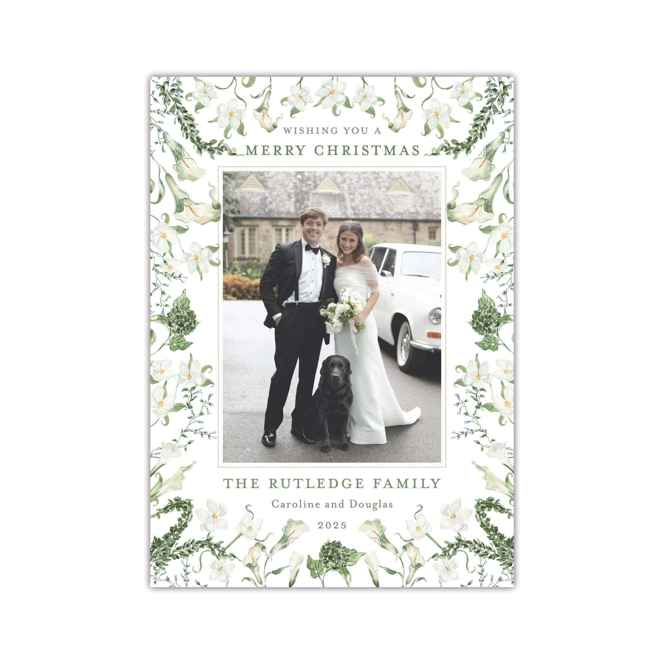 Carolina Floral Holiday Card