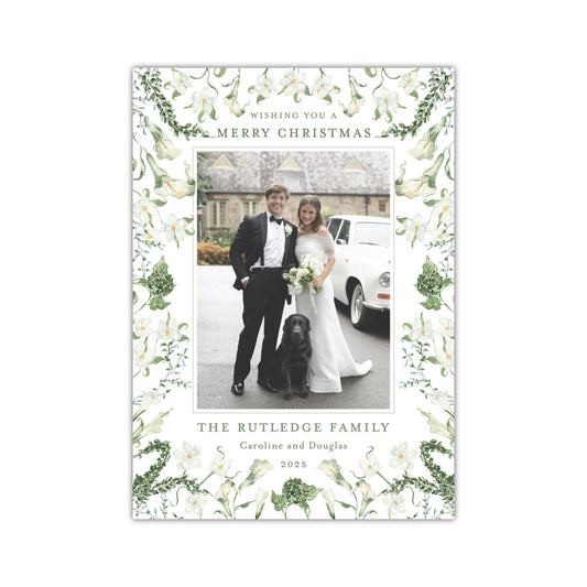 Carolina Floral Holiday Card