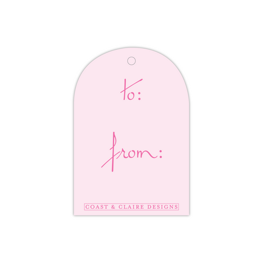 Party Animal Pink Gift Tag