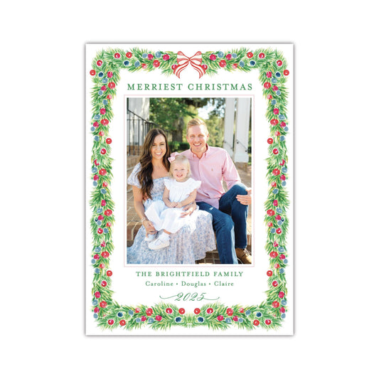 Hard Circle Holiday Card