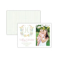 Load image into Gallery viewer, Butterfly Kisses Green Holiday Card
