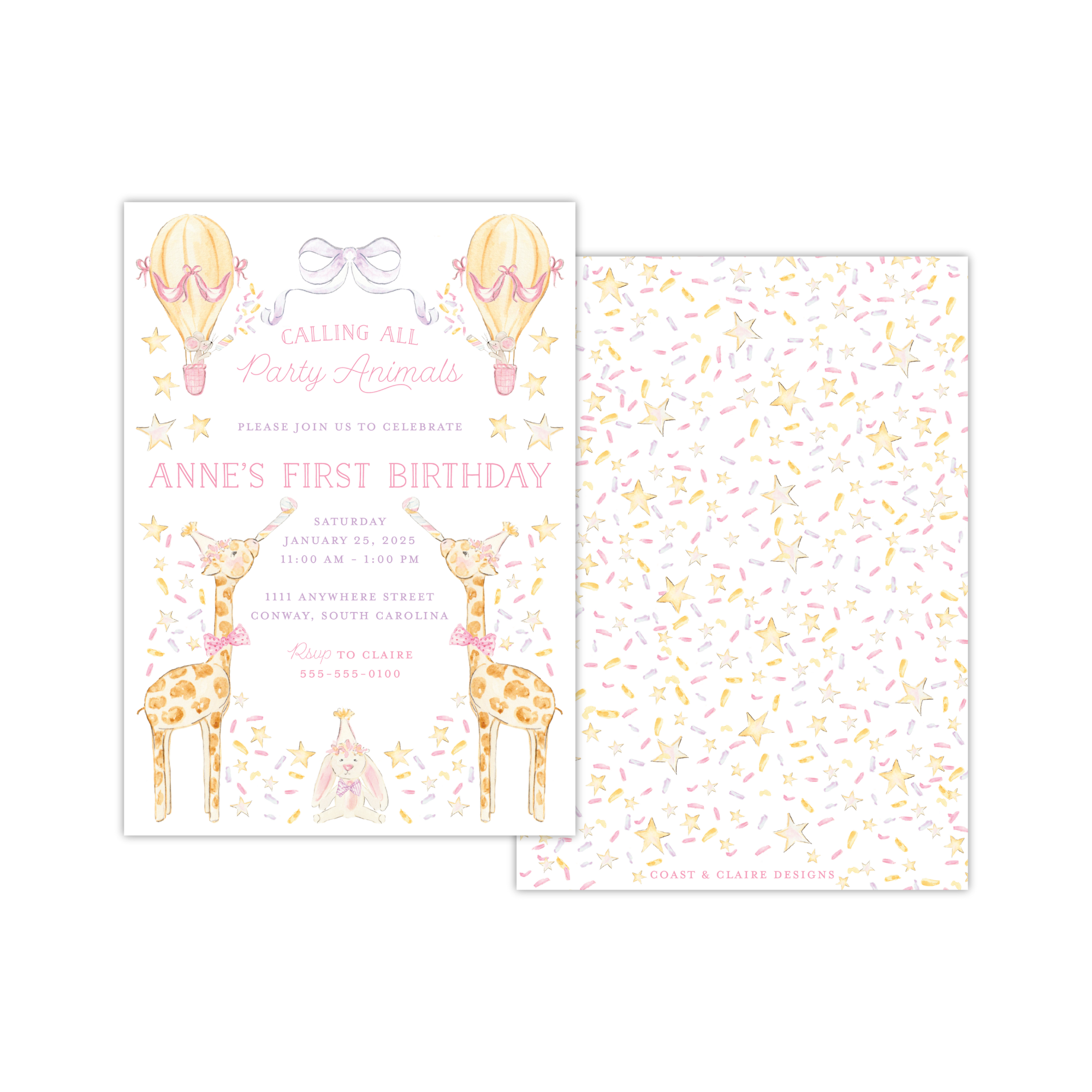 Party Animal Birthday Invitation