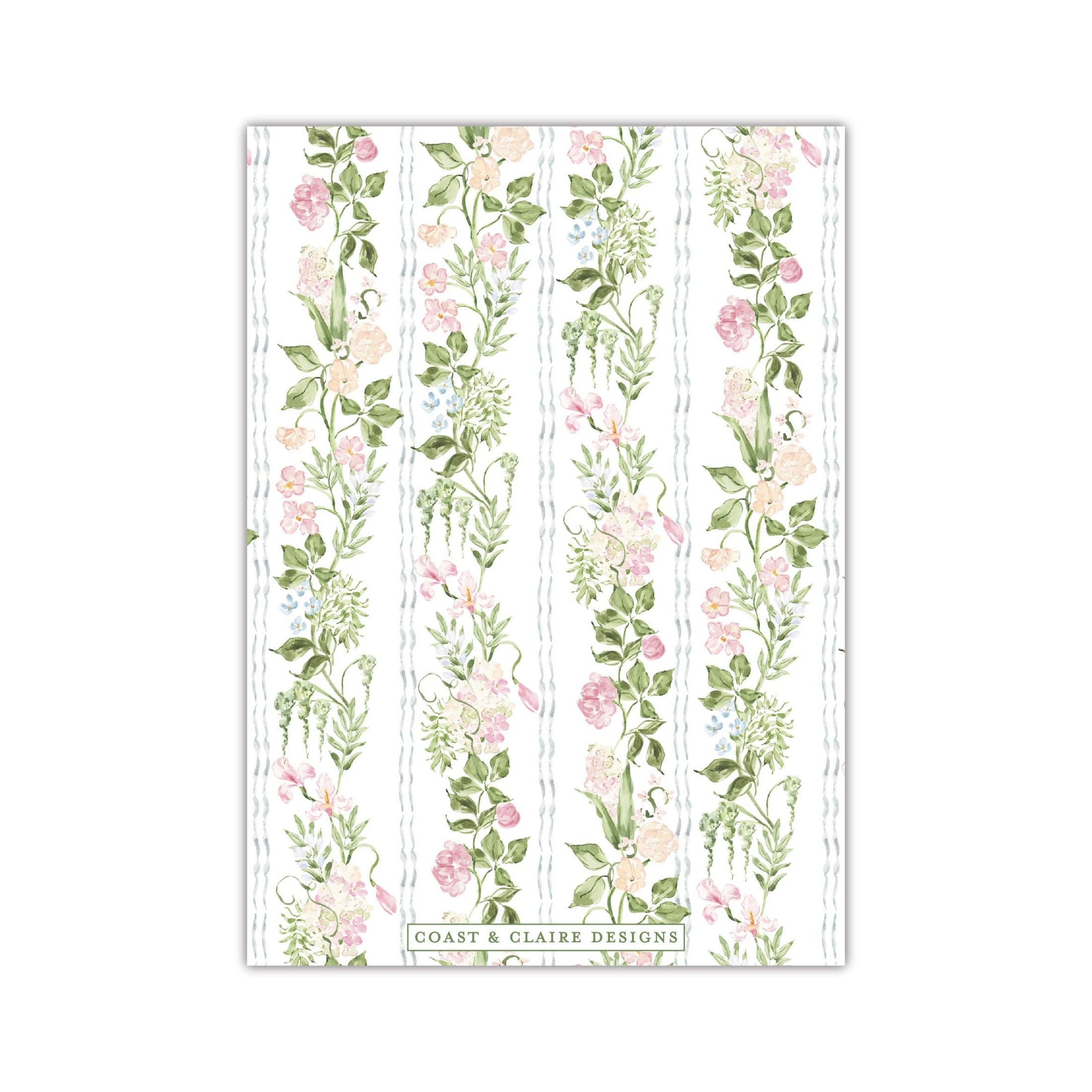 Blushing Vertical Holiday Card
