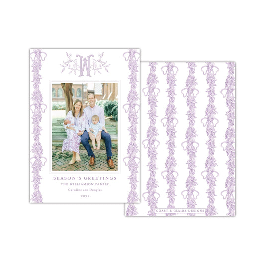 Essentials Purple Holiday Card