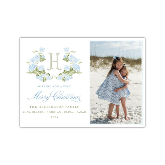 Hydrangea Crest Holiday Card