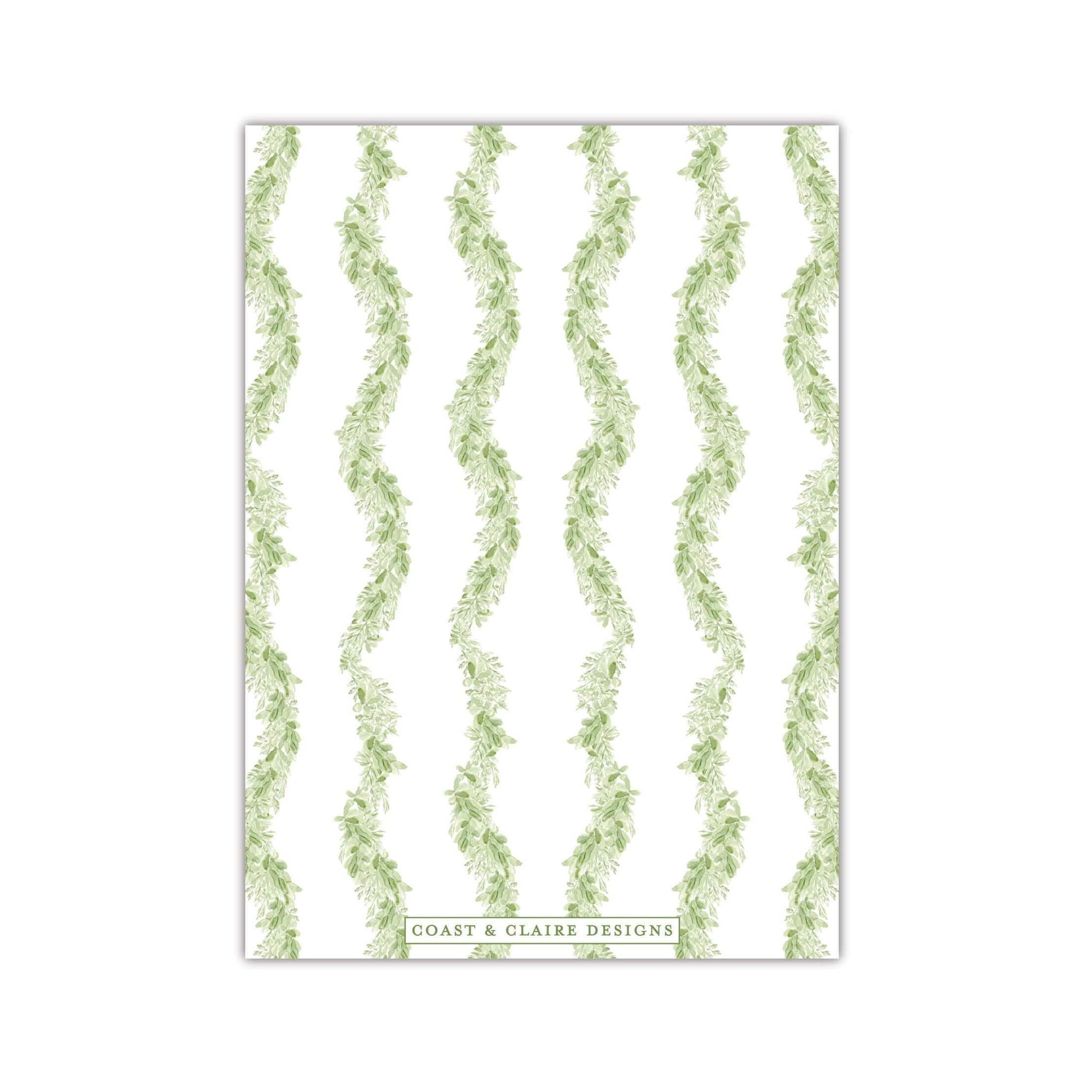 Tied with Bow Vertical Holiday Card