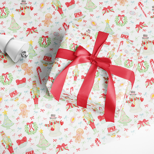 Festive Staples Wrapping Paper