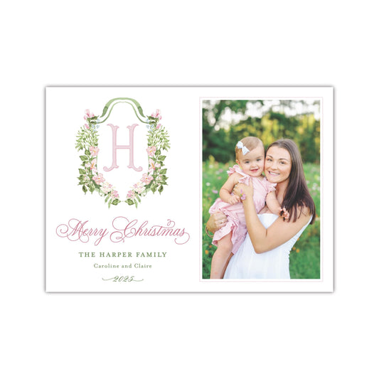 Blushing Horizontal Holiday Card