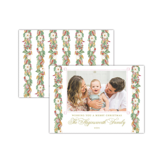 Magnolia Horizontal Holiday Card