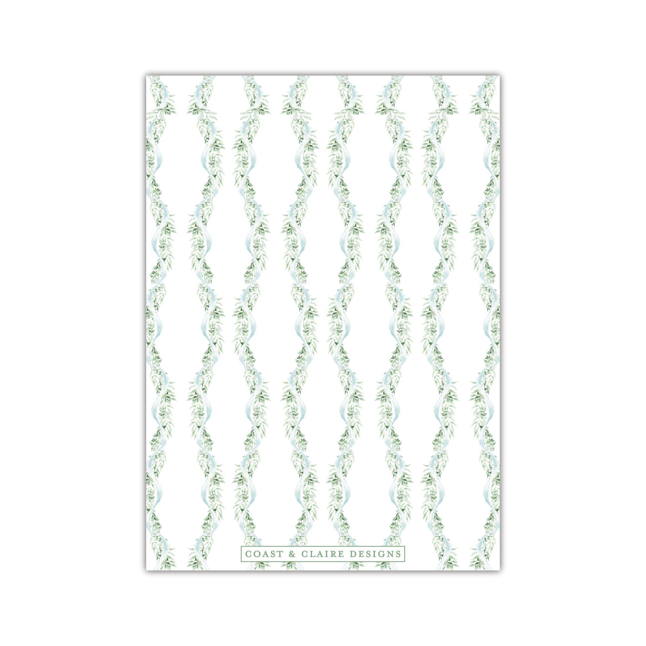 Rococco Vertical Holiday Card
