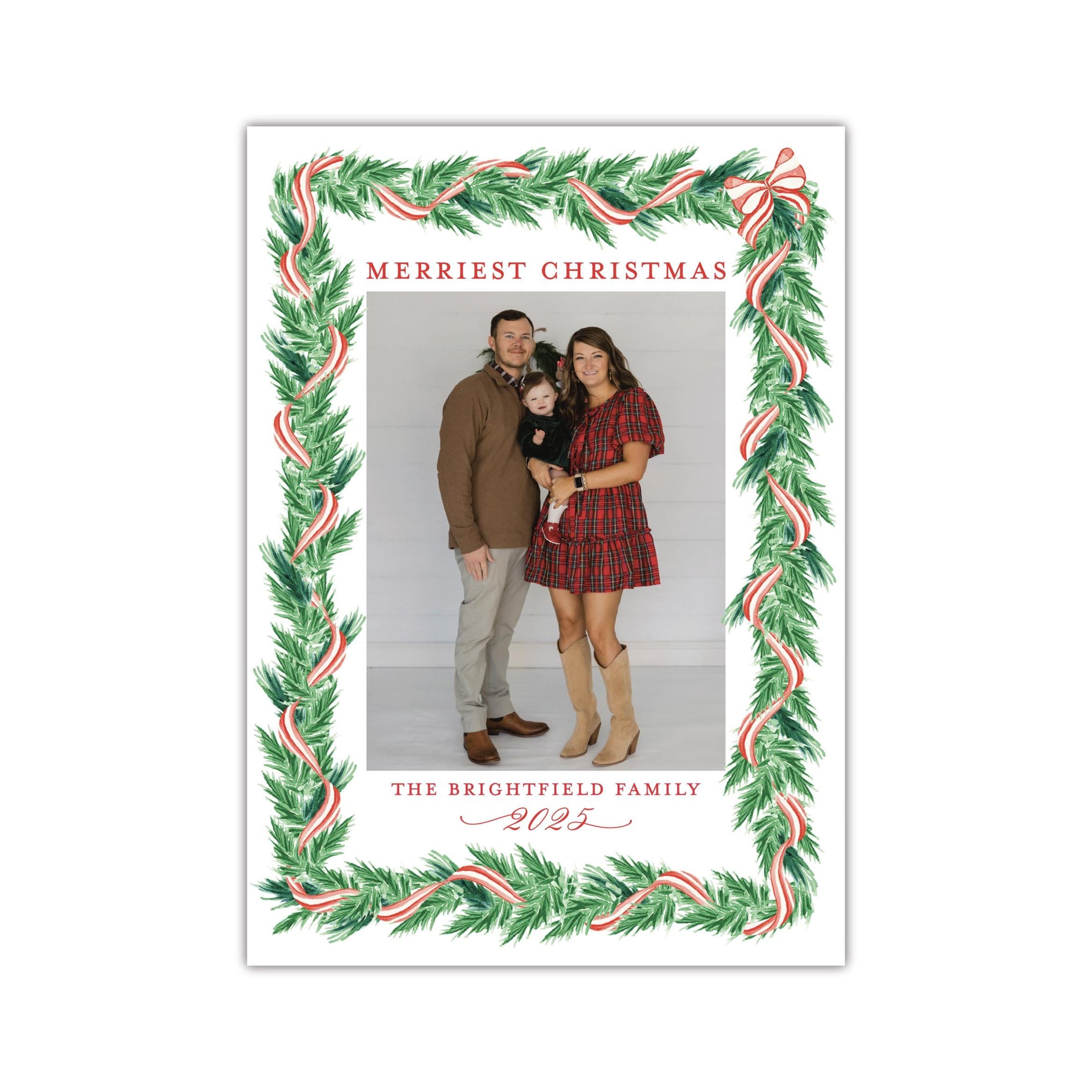 Night Before Red Holiday Card