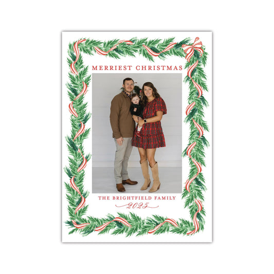 Night Before Red Holiday Card