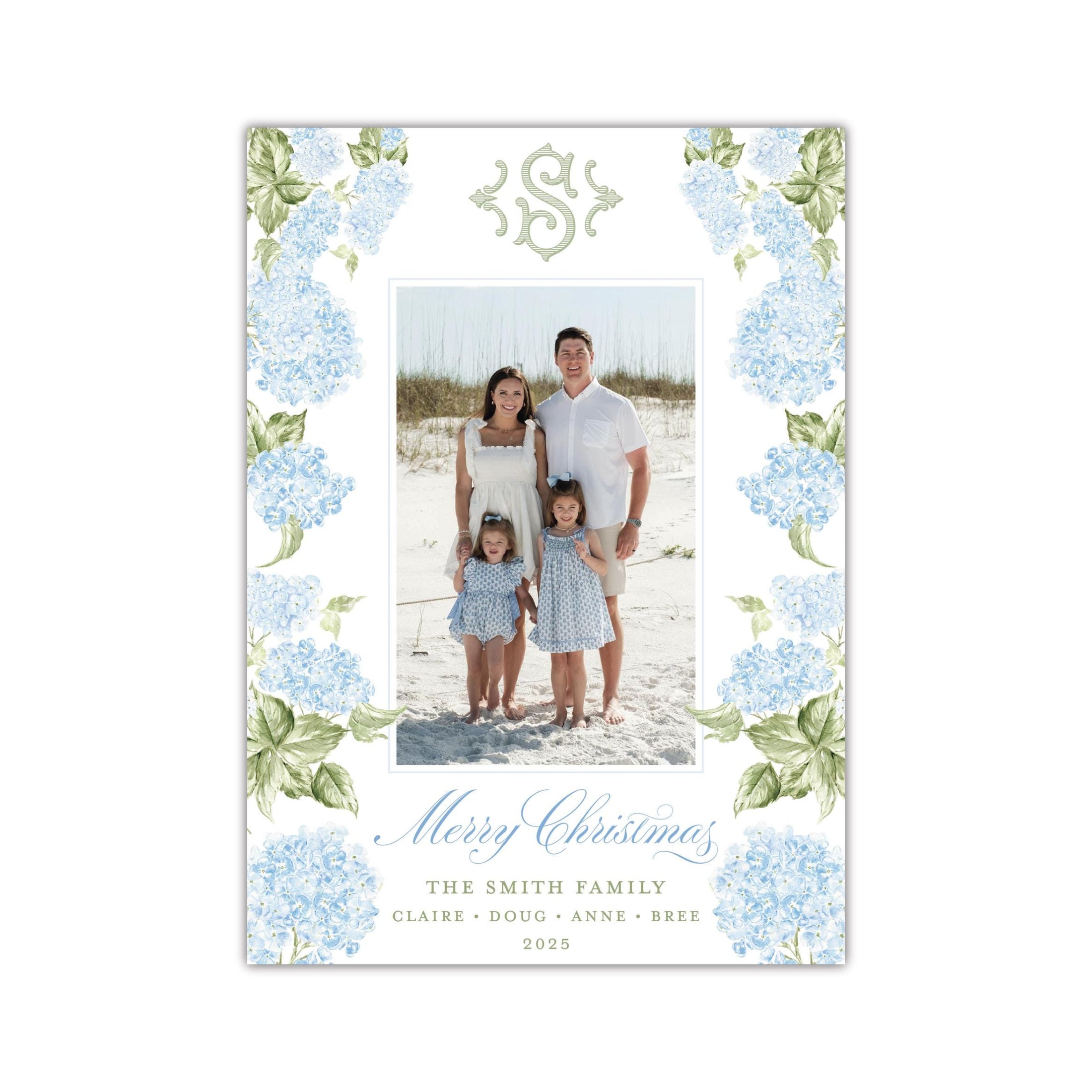 Hydrangea Holiday Card