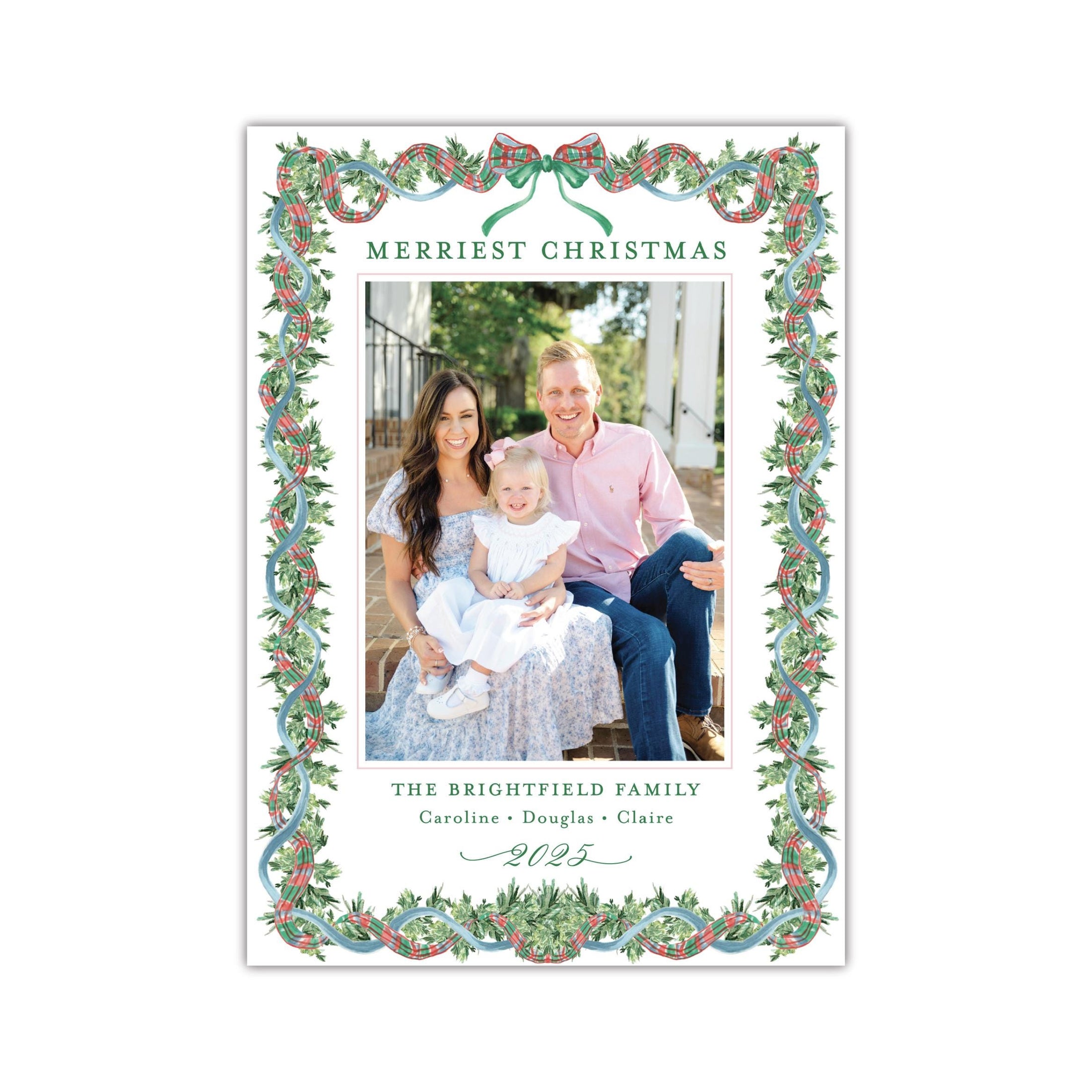 Chinoiserie Garland Holiday Card