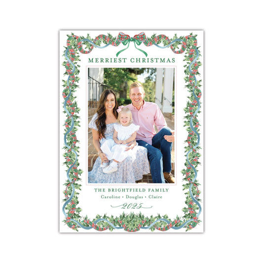 Chinoiserie Garland Holiday Card