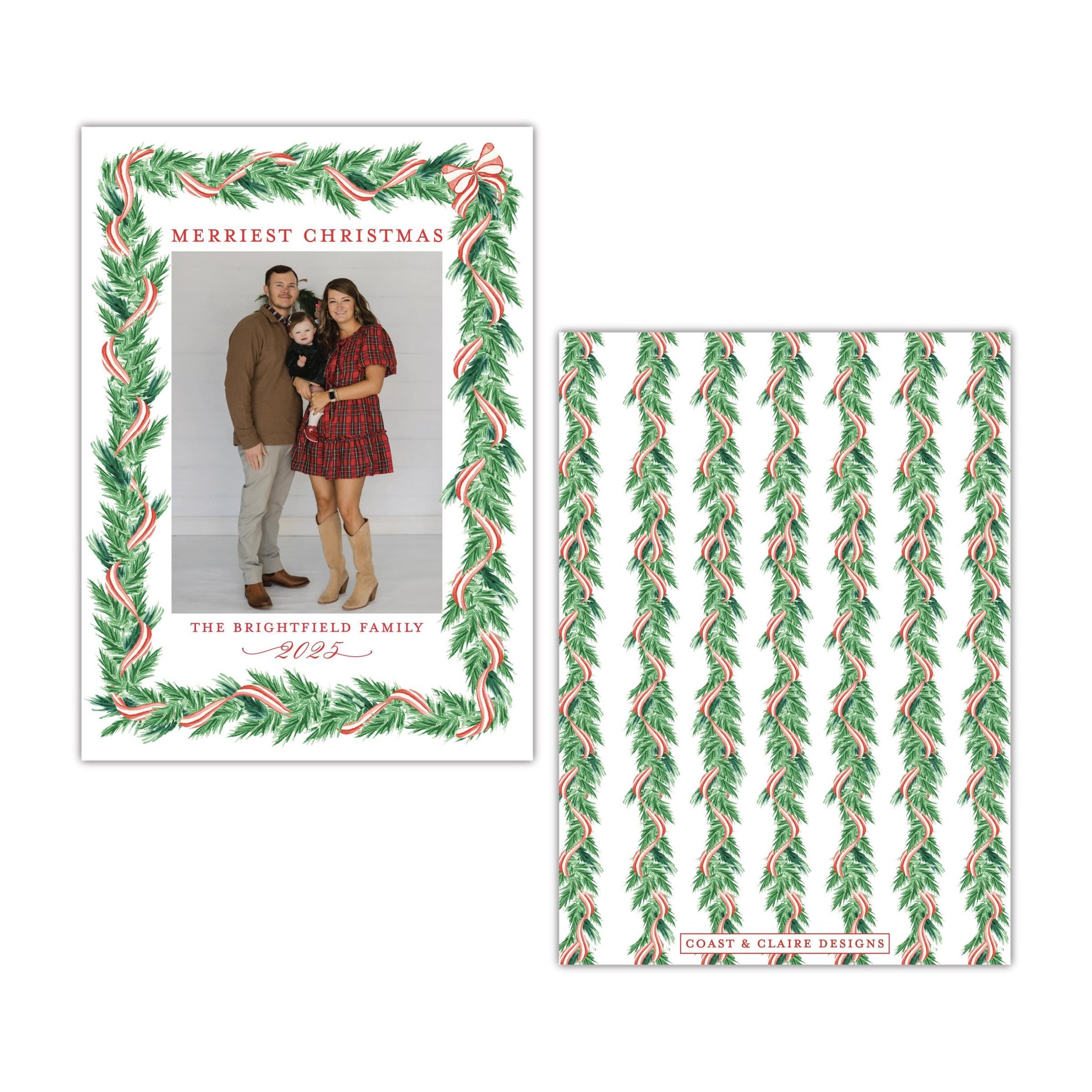Night Before Red Holiday Card