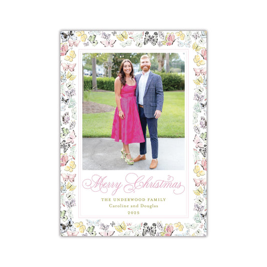 Butterfly Kisses Holiday Card
