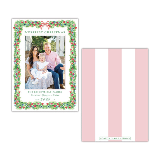 Hard Circle Holiday Card