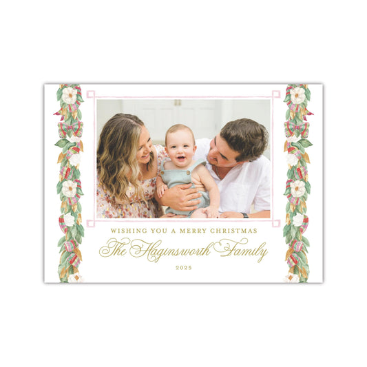 Magnolia Horizontal Holiday Card