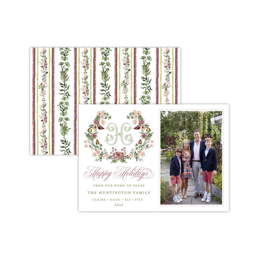 Flora Crest Holiday Card