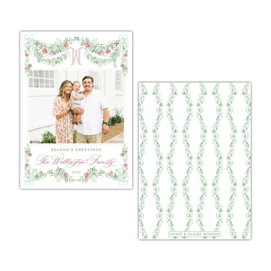 Rococco Swag Holiday Card