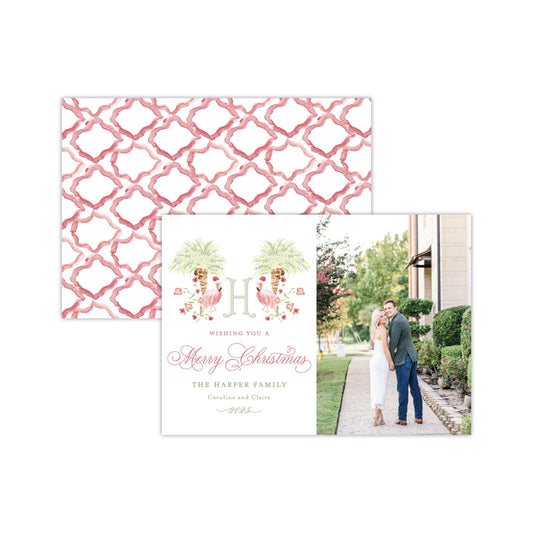 Flamingo Holiday Card