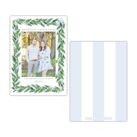 Night Before Blue Holiday Card