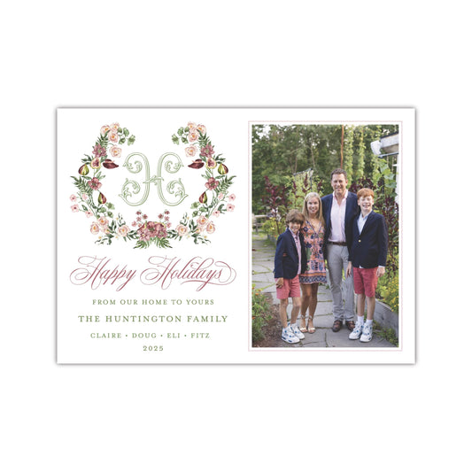 Flora Crest Holiday Card