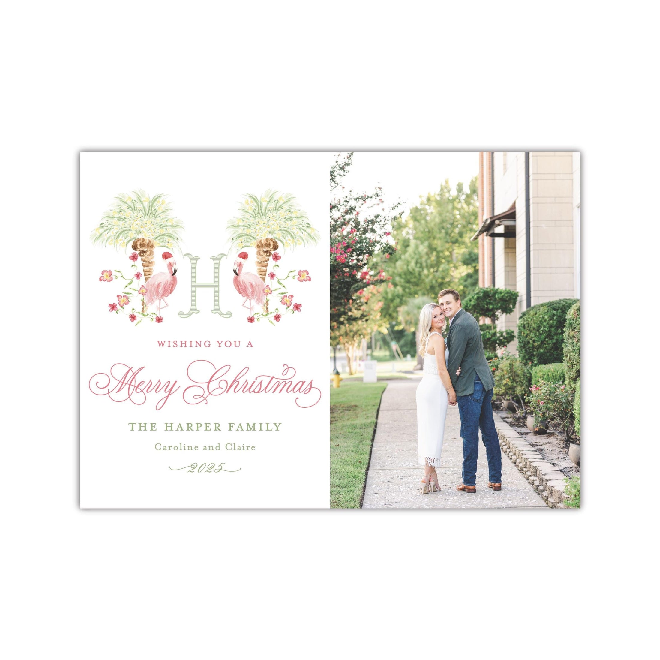 Flamingo Holiday Card