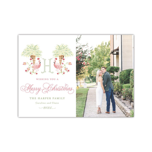 Flamingo Holiday Card